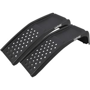 Garvee 8 in Lift Solid Steel Car Ramp 8000 LBS Capacity, 2000 LBS Per Ramps, Heavy Duty Truck Ramps for Car Repair or Vehicle Maintenance, 2 Pack Car Ramps, Black