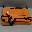 Stadium Seat for Bleachers with Back Support and Wide Padded Cushion Stadium Chair - Includes Shoulder Strap and Cup Holder (Orange)