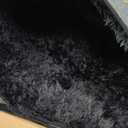 Mugorn 8x10 Area Rugs for Living Room, Large Fluffy Black Rugs for Bedroom, Soft Carpet Shag Kids Room Rug, Non-Slip Fuzzy Rugs Indoor (8ft x 10ft, Black)