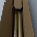 Gold Curtain Rods for Windows 20 to 40 Inch, 1" Diameter Drapery Rods with Modern Style End Cap Finials,Heavy Duty Decorative Brass Winddow Pole (18"-45"|1 Pack)