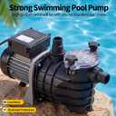 Garvee in/Above Ground Pool Pump High Flow Self Primming Swimming Pool Pump, 115V High Efficiency Pump for Above Ground Pools Pond Hot Tubs Spas, 7FT Power Cord, Quiet Operation (3/4 HP, 2641 GPH)