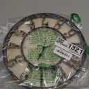 ZOOFOX 12 Inch Retro Wall Clock, Silent Non-Ticking Battery Operated Movement Decorative Round Quartz Wall Clock, Raised 3D Arabic Numeral Clock for Home, Living Room, Kitchen, Office