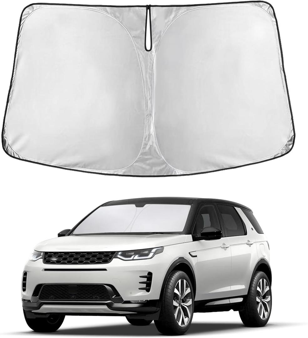 EcoNour Windshield Sunshade Compatible for Land Rover Discovery Sport 2014-2024, 2025, 2026 Sun Visor for Front Windshield & Window Sun Shade Cover, UV Blocker&Protector, Car Accessories