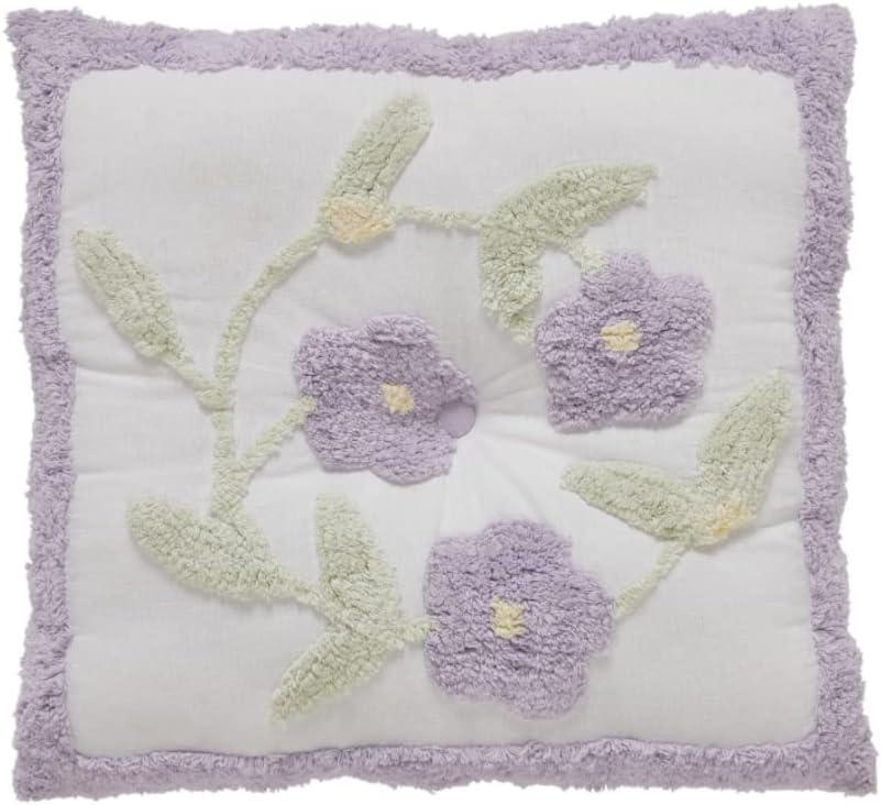 Better Trends Bloomfield Collection, Lavender Square Pillow, 100% Soft Cotton Filling, Easy to Wash Decorative Pillow for Bed and Couch, 15 Inches (18" Square, Lavander)