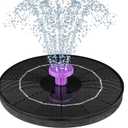 3.5W Solar Bird Bath Fountain Pump, Solar Powered Water Pump, Outdoor Water Fountain with 8-in-1 Nozzles, 4 Fixed Pipes for Hummingbirds, Garden, Pool, Pond