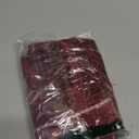 YZJZEDS 2 Packs Grid Embroidery Lumbar Throw Pillow Covers, 12x20 Inch Burgundy, Farmhouse Linen Decorative Red Cushion Covers for Sofa Bed Living Room Home Decor