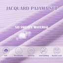 Ruffle Pajama Set, Womens Button Down Pijama Sets Soft Comfy Short Pjs Cute Vintage Ladies Sleepwear (Purple, S)