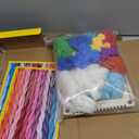 NATIONAL GEOGRAPHIC Wooden Arts and Crafts Loom Weaving Kit - Yarn and 3 Fun Designs for Easy Weaving, Child Weaving Set with Loom