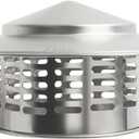 6" Round Chimney Caps, Stainless Steel Chimney Cap with Screen, 6 Inch Stove Pipe Cap Chimney Cover for All-Round Chimney Protection, 6 Inch Chimney Cap Roof Vent Cap Rain Caps for Outside, 160mm