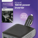 Philips Power Direct Plug Power Inverter 1 C. DC to AC 100 Watt Power Inverter.