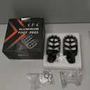 JFG RACING Dirt Bike Foot Pegs with Springs,7075 Aluminum CNC Footpegs Pedals Rests for Surron Light Bee X and S/E Ride Pro SS/CRF150F CRF230F 03-19/X160/X260-Black