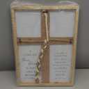 A Cord of Three Strands Wedding Sign 15"X10" Three Strands Braid Wall Decor Anniversary Religious Gifts for Couple Cross to Braid or Tie God's Knot, Symbolic of Unity (Wood)