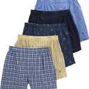 POLO RALPH LAUREN 5-Pack Classic Fit Woven Boxers (L)