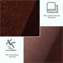 Custom Size Runner Rug 2 ft x 6 ft, 2-82ft Carpet Runners Hallway Entryway Kitchen Garage Laundry Room Area Rugs with Non-Slip Rubber Backing, Chocolate Brown