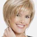 SEVENCOLORS Short Blonde Wigs for Women Pixie Cut Wigs with Bangs Straight Layered Short Hair Wigs Natural Looking Synthetic Light Blond Wigs