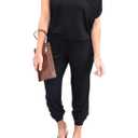 PRETTYGARDEN Jumpsuits for Women 2026 Summer Dressy Off Shoulder Romper Spring Vacation Travel Lounge Outfits Clothes, M