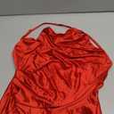 Memoriesea Women's Sexy One Shoulder High Split Cocktail Wedding Party Maxi Dress (Medium, Red)