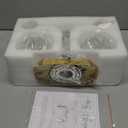 Vintage Bathroom Light Fixtures, 2 Light Gold Bathroom Vanity Light, Matte Antique Brass Finish with Crystal Glass Shade, Wall Sconces Lighting for Bedroom, Living Room, Hallway