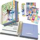 Ospelelf Budget Planner - Budget Book with Bill Organizer and Expense Tracker, 12 Month undated Budget Planner/Account Book to Take Control of Your Money, Start Anytime(Tree Seasons)