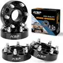 KSP 6X5.5 Wheel Spacers for Ram 1500 2019-2024,1.5"(38mm) Real Forged Hub Centric Tire Spacer with 77.8mm Hub Bore M14x1.5 Studs/Bolts fit for 6X139.7mm Dodge Ram 1500,Package of 4pcs Black (6 lug-M14x1.5)