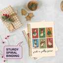 Yhtrg Christmas Goose Spiral Notebooks, Goose Love Gifts, Cute Christmas Holiday Duck Journal Gifts for Women, Xmas Festive Farm Animal Notebook Journal for Note Taking, 5.5x8.3 Inch