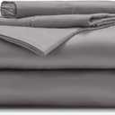 Miracle Made Breathable Cotton Bed Sheets, 4-Piece Set  Silver-Treated, Soft and Cool-to-The-Touch Lightweight Bedding Designed for Hot Sleepers  Queen Size, Stone