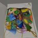 Batiyeer 32 Pcs Eid Mubarak Decorations 3D Felt Ramadan Banner Set with Lantern Moon Palace for Islam Muslim Celebration Lesser Bairam Party Hanging Decor