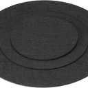 PATIKIL Plant Coasters, (6", 8", 12") 6 Pack Reversible Round Felt Flowerpot Drip Pad Mat Absorbent Plant Tray Flower Pot Coaster Mat, Black