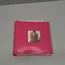 Small Photo Album 4x6 100 Pockets with Writing Space Leather Cover Picture Book Holds 4x6 Photos for Wedding, Baby, Family, Graduation (Pink)