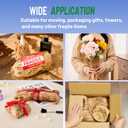 Honeycomb Packing Paper 12"Wx230'L-Bubble Wrap Substitute Alternative for Shipping, Moving Supplies, Small Business Packaging, Packing Boxes & Gifts Wrapping Paper with 20 Fragile Stickers