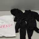 Women's Sexy Seamless Jumpsuit 2 piece outfit, Mock Neck Long Sleeve Bodysuit with Snap Crotch and Leggings Set (Black, Large-X-Large)