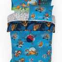 Franco Dog Man Supa Book Kids Bedding Super Soft & Cozy Reversible Microfiber Comforter and Sheet Set with Sham, 5 Piece Twin Size, (Officially Licensed Product)