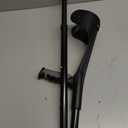 Forearm Crutch for Adults(x1 Unit), Forearm Crutch with Cuffs, Anti-Drop, Crutch for Walking, Forearm Crutch Lightweight Adjustable, Aluminum Forearm Crutch, Black Crutch (Single Black)