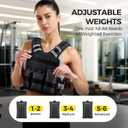 PACEARTH Adjustable Weight Vest 20-32lbs X-Shape Weighted Vest for Women and Men, Home Workout Ironsand Vest with Zipper Pouch and 6 Weight Packs