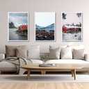 kennethan Picture Frame, Wall Gallery Poster Frames, Horizontal or Vertical Wall Mounting (White, 12x18-3 Pack)