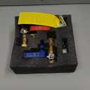 HYDRO MASTER Tankless Water Heater Service Valve Kit with Pressure Relief Valve 3/4-Inch IPS Isolator Clean Brass