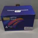 206X Toner Cartridges 4 Pack High Yield MFP M283fdw M283cdw Compatible for HP 206X 206A M255dw Color LaserJet Pro MFP M283fdw M283cdw M255dw M283 M255 Printer Ink (Black Cyan Yellow Magenta)