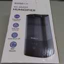 Humidifiers for Bedroom, 2.0L Cool Mist Humidifier for Home Plant and Baby Nursery, Quiet Ultrasonic Humidifier with 360 Nozzle, Auto Shut-Off, Filterless, Black