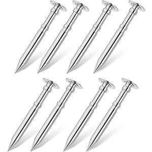 DerbyCraftPro Pinewood Car Axles - Derby Car Axles Mirror-Polished Grooved Pinewood Axles Kit, 1 Inch Size Derby Grooved Car Axles Pine Derby Wheels Axles, Reduced Friction, No Sanding Required -8pcs