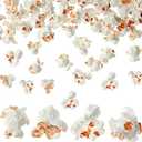 Junkin 60 Pieces Fake Popcorn Resin Charm Artificial Simulation Popcorn Charms Resin Food Props Pendant for Bracelet Necklace Earring Keychain Jewelry Making DIY Decoration