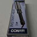 Conair Instant Heat Curling Iron Brush, 1 1/4-Inch Barrel - For Use On Short to Medium Length Hair (Black)