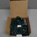 Multicolor C7 Christmas Lights, 25Ft C7 LED Outdoor String Lights with 27 Clear Multicolor Bulbs, Hanging Halloween Decorative for Indoor Outdoor Holiday Party Backyard Garden, Green Wire