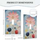 Decorative Art Light Switch Covers,1 Gang Single Toggle Duplex Outlet,Wall Plate,Switchplate Electrical Faceplate,Boho Figure