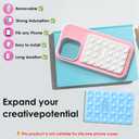 Silicone Suction Cup Phone Case Mount Double Sided, Phone Accessories Hands-Free Strong Grip Holder for Selfies and Videos