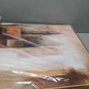 Large Framed Canvas Wall Art - Natural Float Framed Brown Abstract Picturtes for Living Room Decor Brown Abstract Painting Artwork Prints for Bedroom Kitchen Home Office Decor 72" X 36" Set of 3