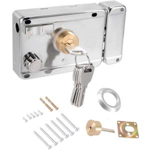 Home Safety Vertical Keyway Cylinder Deadbolt Rim Lock Set Exterior Door Anti-Theft Door Locks
