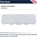 Front Panel Compatible with Isuzu NPR/NQR/NRR 2008 2009 2010 2011 2012 2013 2014 2015 2016 2017 2018 2019 2020 2021 2022 2023 Replace 98049316 Steel White