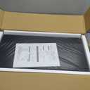 QEEIG 12" Deep Floating Shelves for Wall - 12 x 24 inch Book Shelf Bathroom Bedroom Kitchen Living Room Hanging Bookshelf Farmhouse Set of 3, Black (026-60B3)