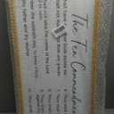 FZMHASLWW The Ten Commandments Bible Verse Wall Decor 32"X12" God Jesus Prayer Christian Saying Catholic Scripture Sign Large Wood Framed Wall Hanging Art (Black)