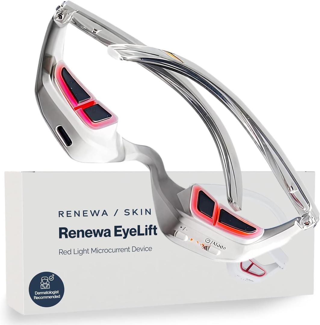 Renewa EyeLift | Under-Eye Beauty Tool with Gentle Light | Skincare Tool for Refreshing, Brightening and Radiant-Looking Skin | At-Home Self-Care Facial Tool for Smoother-Looking Eyes
